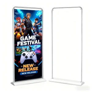 Exhibition Door Stand High Quality Light Weight for Portable Foldable Eco Friendly Outdoor Economical Custom Logo Metal