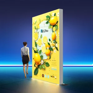 Exhibition Light Box Trade Show Booth Aluminum Profile Seg Lightbox Frame Fabric Light Box Backdrop Display