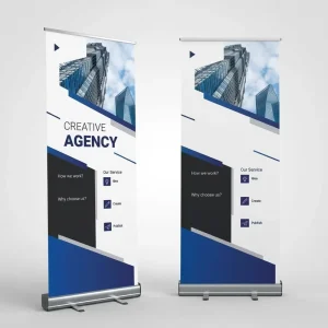 Exhibition Roll Up Banner Trade Show Pull Up Display Durable Teardrop Roll Up Stand Banner for Event