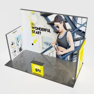 Exhibition Special Aluminum Cab Light Box Waterproof Easy Assembly Floor Mounting