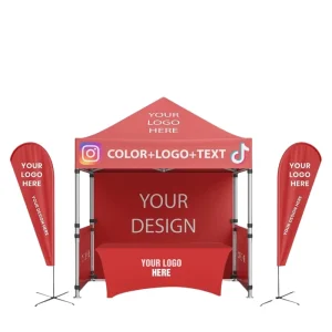 Exhibitons Soccer Football Fans Zone 10 X 10FT Sports Gazebo Pop up Canopy Advertising Trade Shows Tent for Event