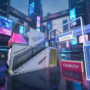 Expo Booth Stand Illuminated Frames Lighted Backlit Double Decker Trade Show Display LED Modular Exhibition Booth