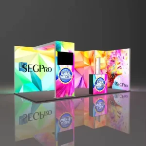 Expo Double Sided Fabric Booths Frameless Seg Lightboxes Trade Show Aluminium Profile LED Advertising Light Boxes High