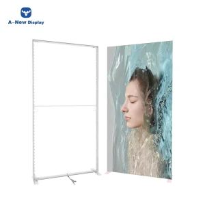 Expo Seg Aluminum Double Sided LED Light Box Tool Free Installation 6500K 85W Customizable Square Quick Dry Commercial