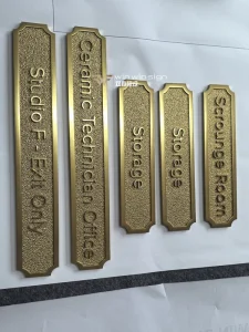 Exquisite Embossed Carved Inlaid Solid Aluminum Letter Sign Custom Precision Crafted Logo Signage for Brand Display