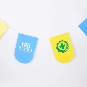 Extra Long 10 Meter Decorative Pennant Advertising String Flags for Covering Large Wall or Fence Areas Easily