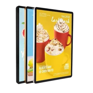 Extra Slim Light Box Extra Thin LED Signboard Magnetic Aluminum Frame for Indoor Use Restaurant Cinema Rectangle