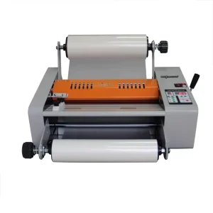 FM-380 Automatic Dual-Purpose Photo Lamination Machine Cold Hot Double-Sided Pre-Coated Sealing Menu Overlaminating