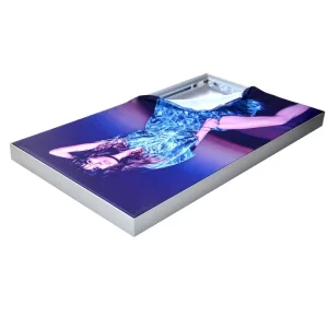 Fabric LED Slim Backlit Light Box Frame for Subway Stations CE&Rohs& Certification 60-120mm Thickness Customizable