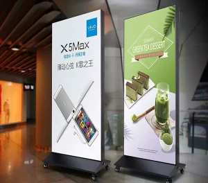 Fabric Light Box Tension Frameless LED Lighting Sign Textile Display Standing Double Sides SEG Light Box