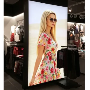 Fabric Light Box Tension Frameless LED Lighting Sign Textile Display Standing Double Sides SEG Light Box
