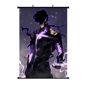 Fabric Scroll Poster Custom Sublimation Print Art Posters Japan Anime Wall Scroll Hanging Scrolls Banner