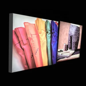 Fabric Tension Silicone Edge Frame Stand Advertising Billboard Aluminium LED Backlit Fabric Lightbox