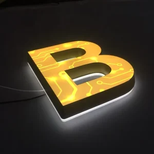 Face and Back Lit Acrylic Aluminum LED Used Lighted Sign Letters