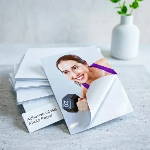 Factory 115g 135g Self Adhesive Glossy Photo Paper Sticker Waterproof Photo Paper Glossy Inkjet Adhesive Photo Paper