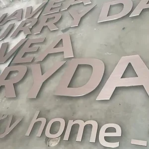 Factory 3d Metal Alphanumeric Logo Metal Production Interior Decoration Outdoor Storefront Advertisement Letter Sign