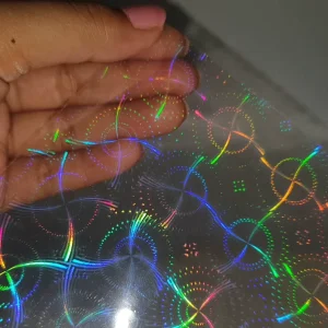 Factory 80mic Decorative Holographic Lamination Cold Lamination Film for Advertising Poster Material