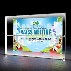 Factory Aluminum SEG 3m*4m Light Box Frame LED Wall Frameless Textile Fabric Backlit Display Light Box