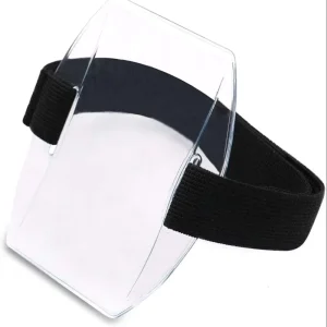 Factory Black Armband ID Card Badge Holder Arm Badge Holder with Adjustable Strap