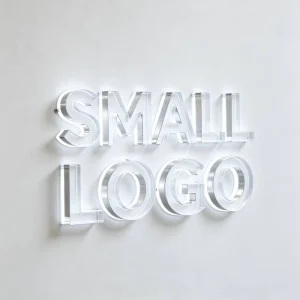 Factory CNC Polished Full Acrylic Mini LED Illuminated 3D Light Up Channel Letters Indoor Sign