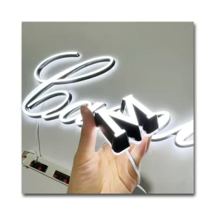 Factory Custom 12V LED Letter Light Sign Logo Metal Backlight Boards Illuminated Acrylic Advertising 3D for Shop