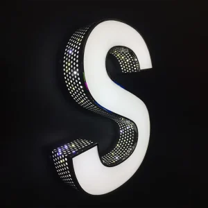 Factory Custom 3D Logo Channel Letter Sign Advertising Letters Illuminated Electronic Signs For Buildings Offices Bars