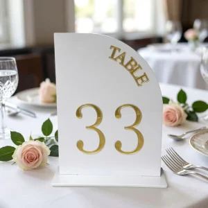 Factory Custom Acrylic Sign Table Number Stand for Wedding Events Decoration