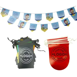 Factory Custom Bunting Flag Customized Printing Custom Printed Bunting Flags