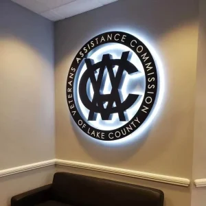 Factory Custom Business Logo 3D Metal LED Letters Sign Metal Led Illuminated Sign Led Sign Board For Advertising