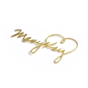 Factory Custom Creative Hollow Signature Metal Bookmark for Gift