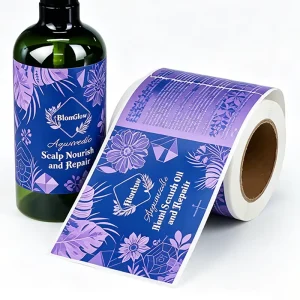 Factory Custom Eco Friendly Oil Proof Breathable BOPP Label for Shampoo Self Adhesive Vinyl Waterproof Stickers