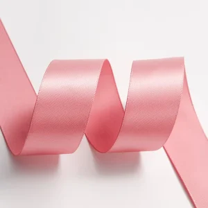 Factory Custom Golden Logo Satin Ribbons Silk and Polyester for Clothing Decoration Sublimation Ribbon