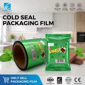 Factory Custom High Barrier Cold Seal Film Roll for Chocolate Bar Packaging Aluminum Foil Laminated Roll Stock