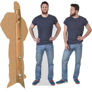 Factory Custom Humanoid Cardboard Display Stand Promotional Cutout For Events And Retail
