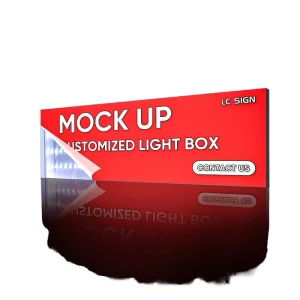 Factory Custom LED Advertising Light Box Custom Size Logo Acrylic Illuminated Sign Indoor Shop Display Lightbox
