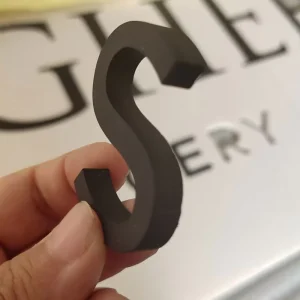 Factory Custom Logo Letters Wall Mount Indoor 3D Letters Black Acrylic Letters Small Company Logo Office Wall Signs