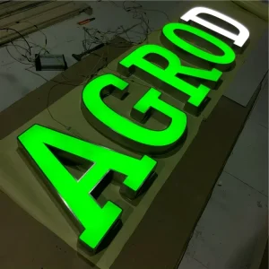 Factory Custom Logo Signs Front Lit Epoxy Resin 3D LED Channel Letters Signs