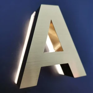Factory Custom Metal Waterproof Backlit LED Letter Sign for Outdoor Storefront Store Company Billboard Electronic Signs