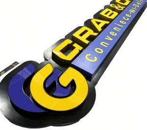 Factory Custom Mini Luminous Letters 3D Acrylic LED Front Light Sign for Company Logo Store Advertising Signboard