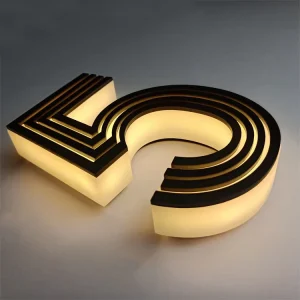 Factory Custom Outdoor Advertising Light up Number 3d Led Acrylic Letter Signs