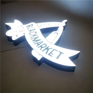 Factory Custom Outdoor Waterproof Retail Store Front LED Light Acrylic Signage