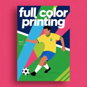 Factory Customize CMYK Art Poster Custom Size Digital Printing Bright Color Advertising Decoration Printing Service Prints Wall