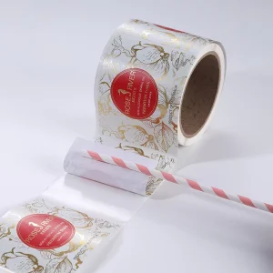 Factory Customize Logo Design Full Color Printing Label Gold Foil Stamping Silver Heat Sensitive Adhesive Sticker