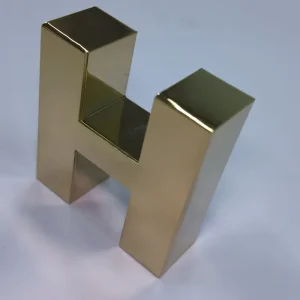 Factory Customized 3D Stainless Steel Metal Business Wall Sign for Shops Companies IP65 Waterproof Wall Mount