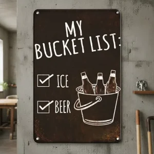 Factory Customized High Quality Advertising Hanging Beer Tin Vintage Metal Plate Metal Sign for Decorative Plaque