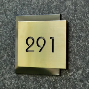 Factory Customized House Number Metal Board House Numbers Street Letters Sign Door Number Plates Address Metal Door Plaques