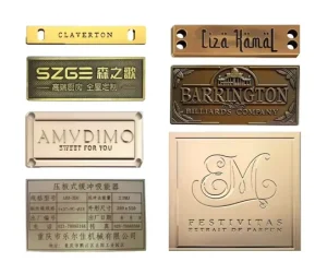 Factory Customized Metal Packaging Label Logos Perfume Bottle Aluminum Plate for hd Metal Printing