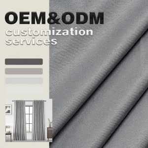 Factory Direct 100% Polyester FR Woven Microfiber 3 Pass PA Coated Waterproof Heat Insulation Curtain Fabric