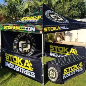 Factory Direct 10×10′ Fold Easy Pop up Trade Show Tent Portable Outdoor Waterproof Custom Printed Advertising Tent