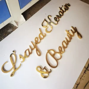 Factory Direct 3D Logo Wall Large Stainless Steel Letters Sign Indoor Sliver Gold Custom Metal Letter For Sale